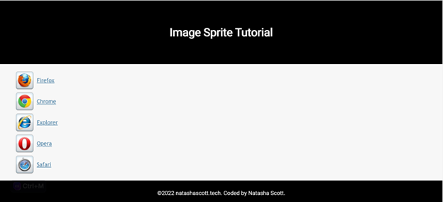 image sprite sample 1