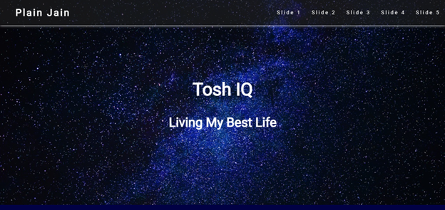 Parallax Scroll Website