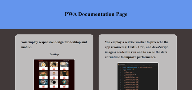 PWA Documentation Page