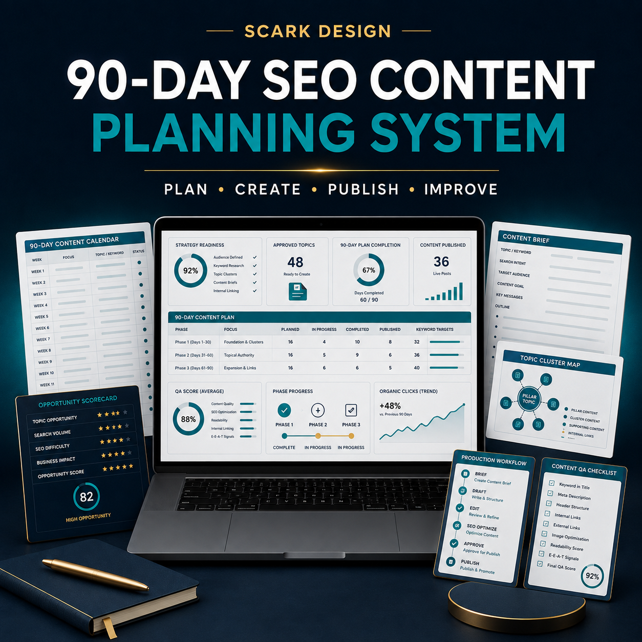 90-Day SEO Content Planning System product cover