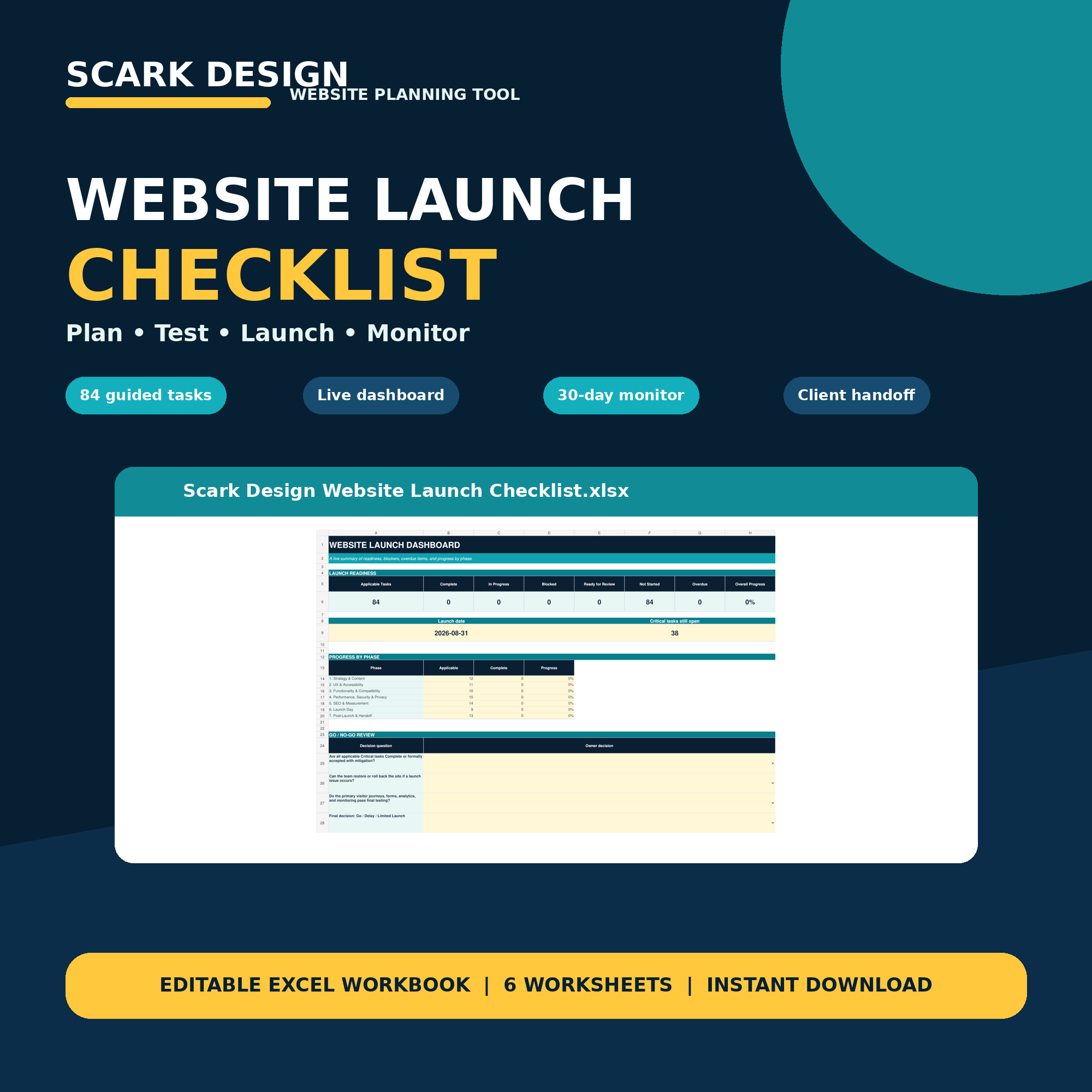 Website Launch Checklist product cover